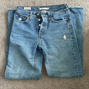Levi’s high waisted wedgie jeans